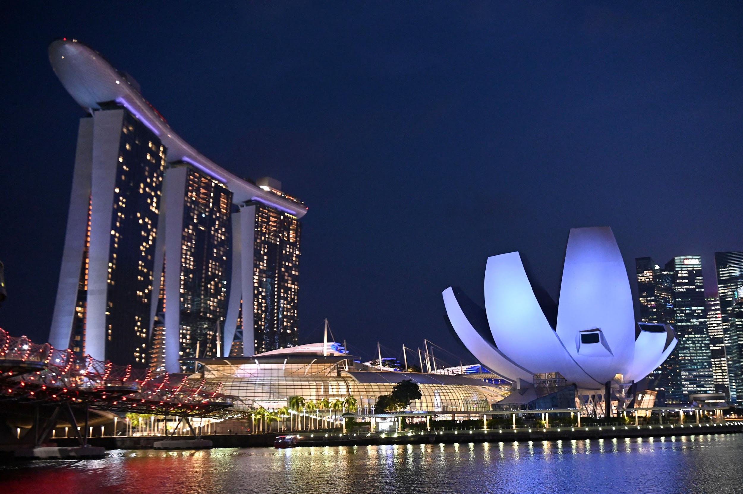 City night water front.